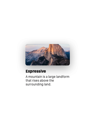 Expressive duration 300ms